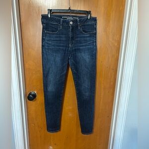American Eagle Hi-Rise Jegging 6 Super Super Stretch Medium Wash